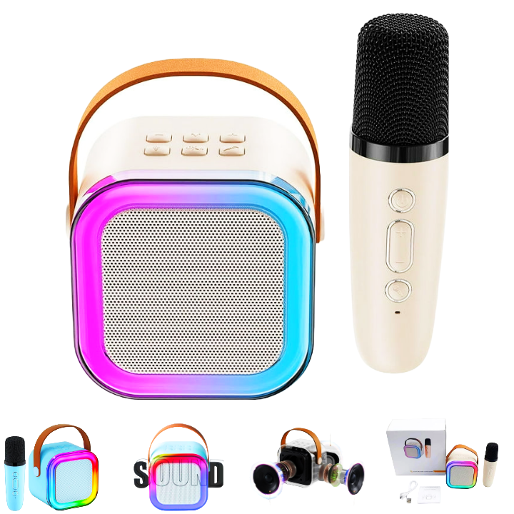 Wireless Karaoke Speaker k-12 / Parlante RGB  con Microfono